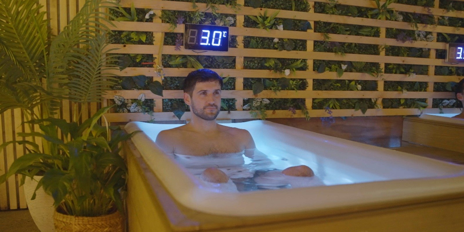 Ice bath session